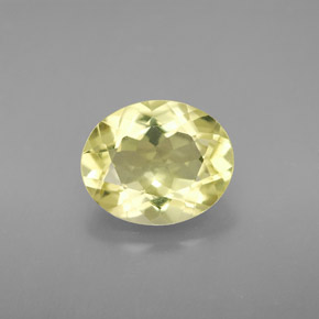 Quartz jaune naturelle coupe ovale, 2,96 ct, VVS