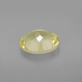 Quartz jaune naturelle coupe ovale, 2,96 ct, VVS