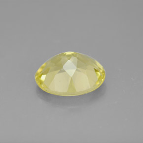 Quartz jaune naturelle coupe ovale, 3,03 ct, VVS