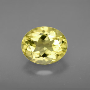 Quartz jaune naturelle coupe ovale, 3,55 ct, VVS-VS