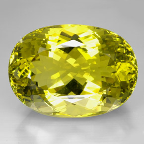 Quartz jaune naturelle coupe ovale, 604,50 ct, VVS