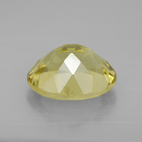 Quartz jaune naturelle coupe ovale, 3,30 ct, VVS