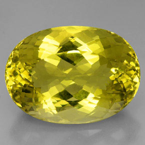 Quartz Citron naturelle Coupe ovale, 91.55 ct, VVS