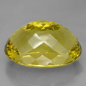 Quartz Citron naturelle Coupe ovale, 91.55 ct, VVS