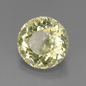 Quartz jaune naturelle coupe roude, 7,81 ct, VVS-VS