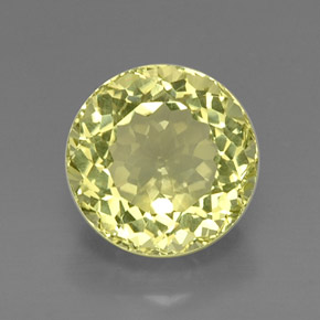 Quartz jaune naturelle coupe roude, 8,39 ct, VVS