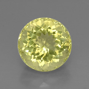 Quartz Citron naturelle Coupe roude, 8.47 ct, VVS