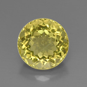 Quartz Citron naturelle Coupe roude, 7.13 ct, VVS-VS