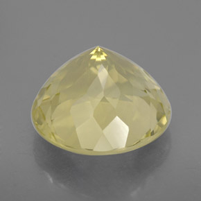 Quartz jaune naturelle coupe roude, 7,14 ct, VVS