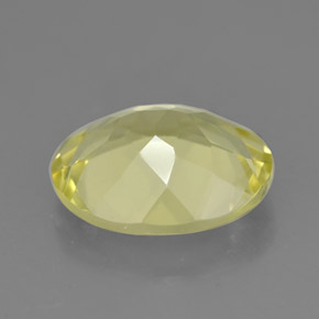 Quartz jaune naturelle coupe ovale, 2,95 ct, VVS