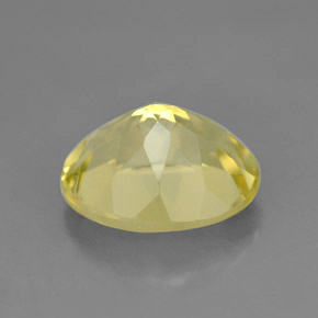 Quartz jaune naturelle coupe ovale, 3,29 ct, VVS