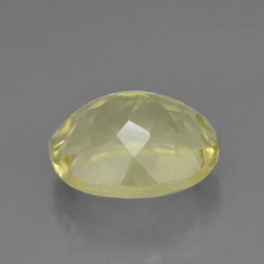Quartz jaune naturelle coupe ovale, 3,95 ct, VVS