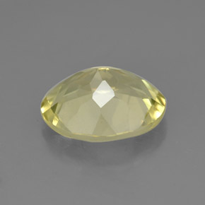 Quartz jaune naturelle coupe ovale, 3,04 ct, VVS