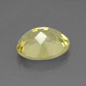 Quartz jaune naturelle coupe ovale, 3,28 ct, VVS