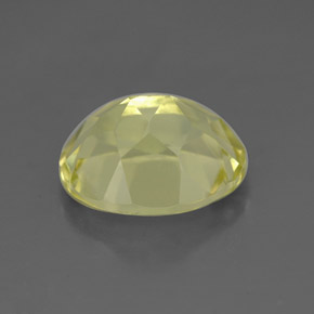 Quartz jaune naturelle coupe ovale, 3,45 ct, VVS