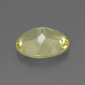 Quartz jaune naturelle coupe ovale, 3,07 ct, VVS