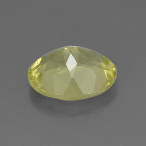 Quartz jaune naturelle coupe ovale, 3,19 ct, VVS