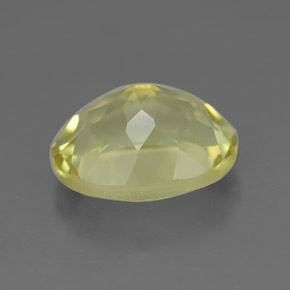 Quartz jaune naturelle coupe ovale, 3,82 ct, VVS