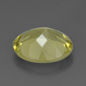 Quartz jaune naturelle coupe ovale, 3,11 ct, VVS