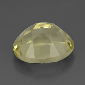 Quartz jaune naturelle coupe ovale, 3,77 ct, VVS