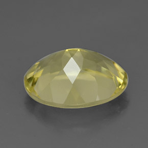 Quartz jaune naturelle coupe ovale, 3,16 ct, VVS