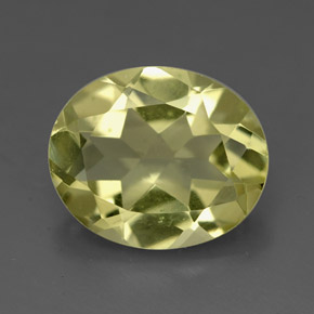 Quartz jaune naturelle coupe ovale, 3,24 ct, VVS