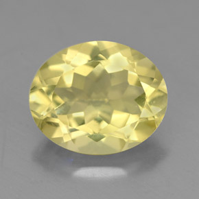 Quartz jaune naturelle coupe ovale, 3,16 ct, VVS-VS