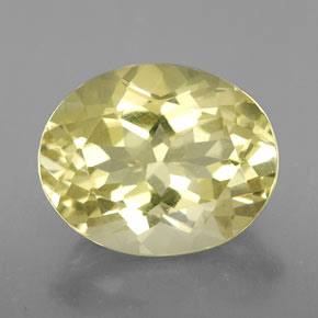 Quartz jaune naturelle coupe ovale, 3,28 ct, VVS-VS
