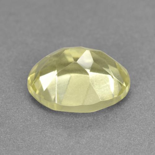 Quartz jaune naturelle coupe ovale, 3,49 ct, VVS