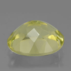Quartz jaune naturelle coupe ovale, 3,44 ct, VVS