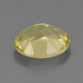 Quartz jaune naturelle coupe ovale, 3,02 ct, VVS