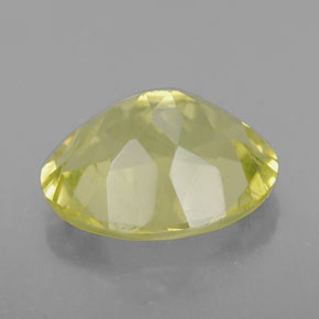 Quartz jaune naturelle coupe ovale, 3,19 ct, VVS