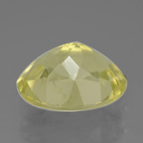 Quartz jaune naturelle coupe ovale, 3,12 ct, VVS-VS