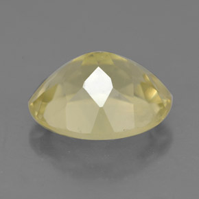 Quartz jaune naturelle coupe ovale, 3,49 ct, VS