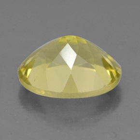 Quartz jaune naturelle coupe ovale, 3,30 ct, VVS