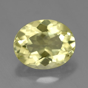 Quartz Citron naturelle Coupe ovale, 3.70 ct, VVS
