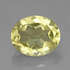Quartz jaune naturelle coupe ovale, 3,68 ct, VVS-VS