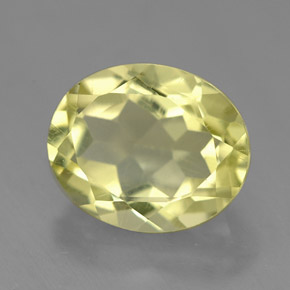 Quartz jaune naturelle coupe ovale, 3,68 ct, VVS-VS