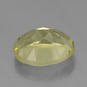 Quartz jaune naturelle coupe ovale, 3,68 ct, VVS-VS