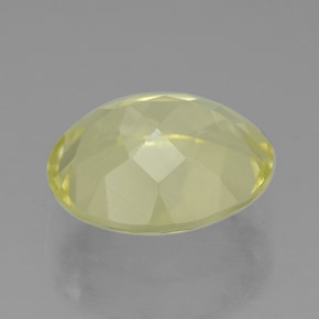 Quartz jaune naturelle coupe ovale, 3,32 ct, VVS
