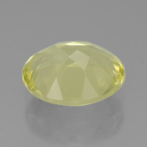 Quartz jaune naturelle coupe ovale, 3,11 ct, VVS-VS
