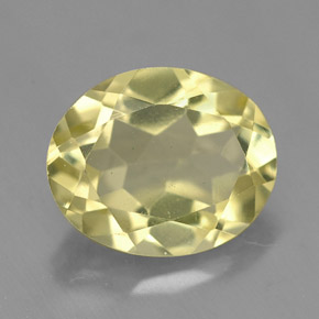 Quartz Citron naturelle Coupe ovale, 3.33 ct, VVS-VS