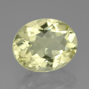 Quartz jaune naturelle coupe ovale, 3,66 ct, VVS