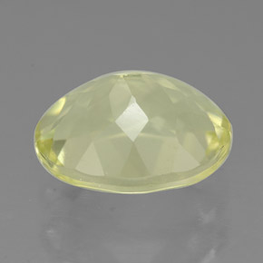 Quartz jaune naturelle coupe ovale, 3,66 ct, VVS