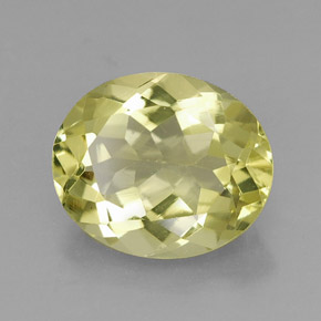 Quartz jaune naturelle coupe ovale, 3,17 ct, VVS