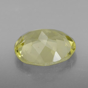 Quartz jaune naturelle coupe ovale, 3,17 ct, VVS