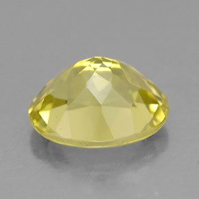 Quartz jaune naturelle coupe ovale, 3,20 ct, VVS-VS