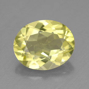 Quartz jaune naturelle coupe ovale, 3,09 ct, VVS
