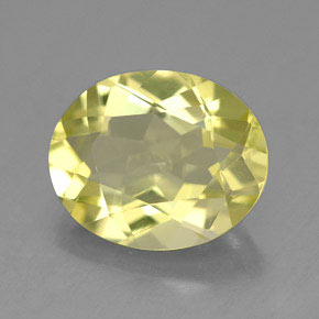 Quartz jaune naturelle coupe ovale, 3,09 ct, VVS