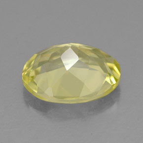 Quartz jaune naturelle coupe ovale, 3,09 ct, VVS